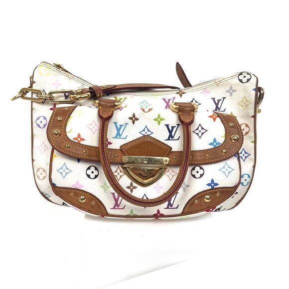 Louis Vuitton x Takashi Murakami Monogram Multicolor Rita Top Handle Bag - Picture 3 of 15